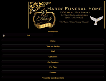 Tablet Screenshot of hardyfuneralhomeinc.com